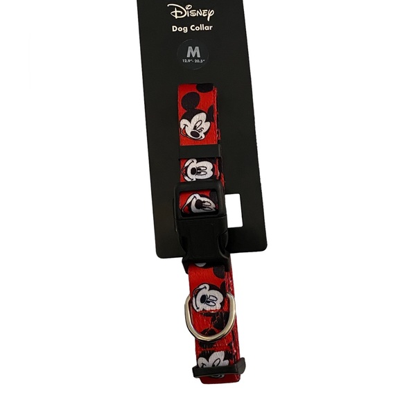 DISNEY Red Mickey Mouse Dog Collar Size: M 12.9” - 20.5” - Picture 5 of 6